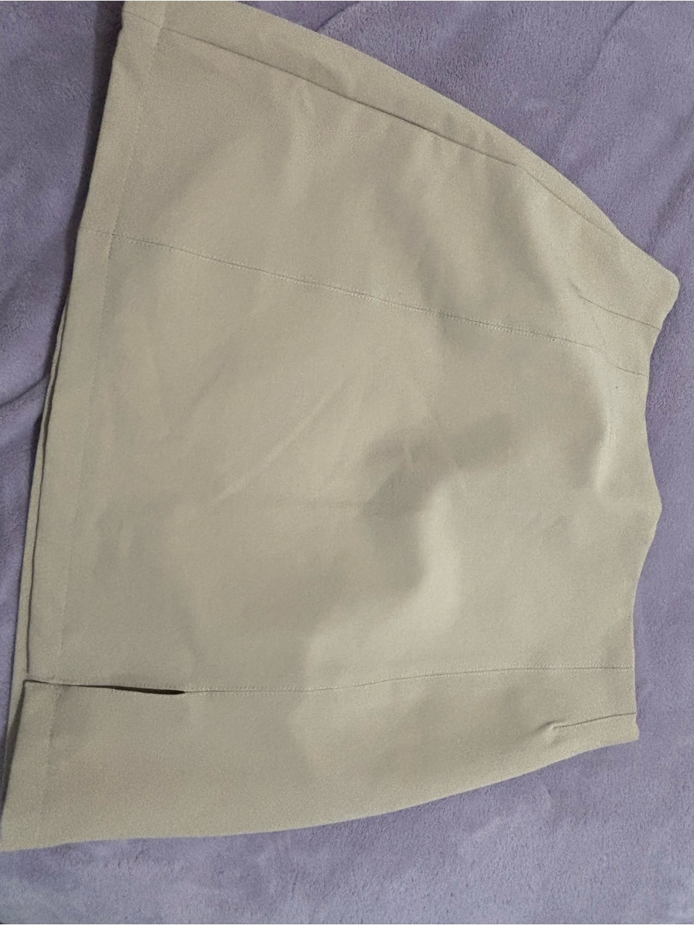 SHEIN Cream Mini Skirt